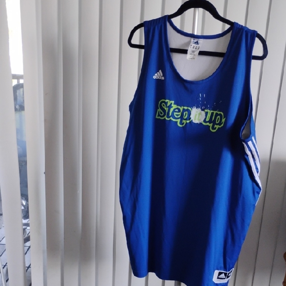 Adidas Blue Sleeveless Jersey